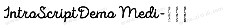 IntroScriptDemo Medi字体转换